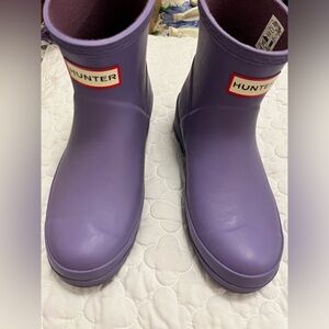 Lavender Purple Short Hunter Rain Boots